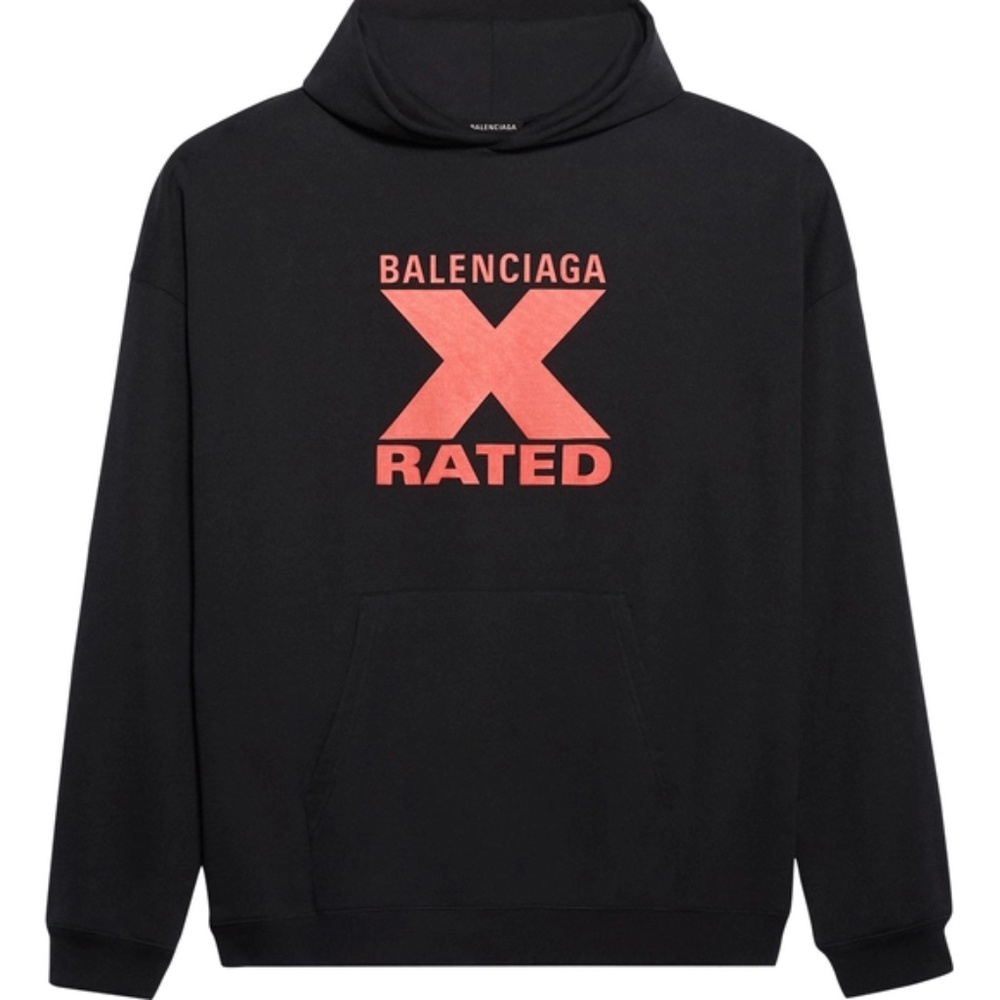 Balenciaga  black hoodie brand new with tags “X-rated” edition black hoodie
